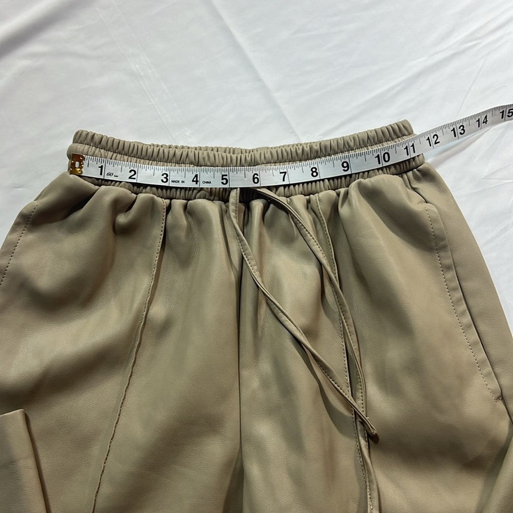 River island faux leather wide leg pull on pants size 6 - Picture 7 of 10